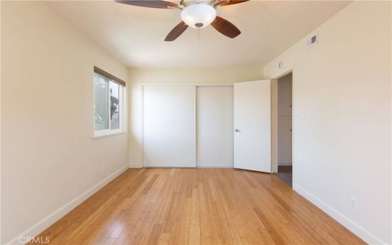 Wardrobe Closet in Back Bedroom with Organizer