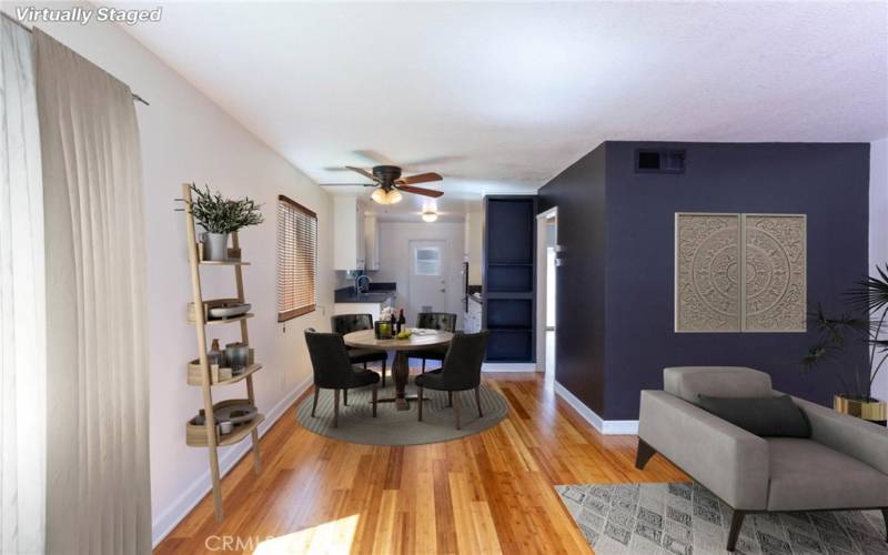 Dining Area Virtually Staged