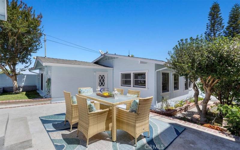 Backyard patio