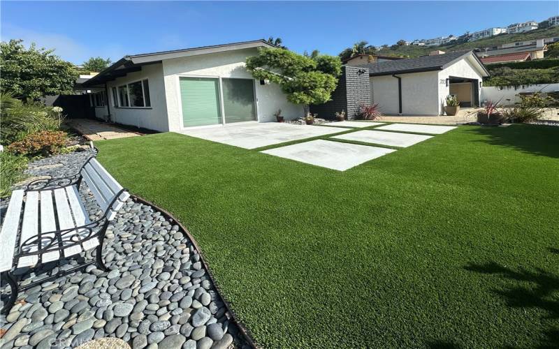 NEW FRONT YARD w/ OCEAN VIEW