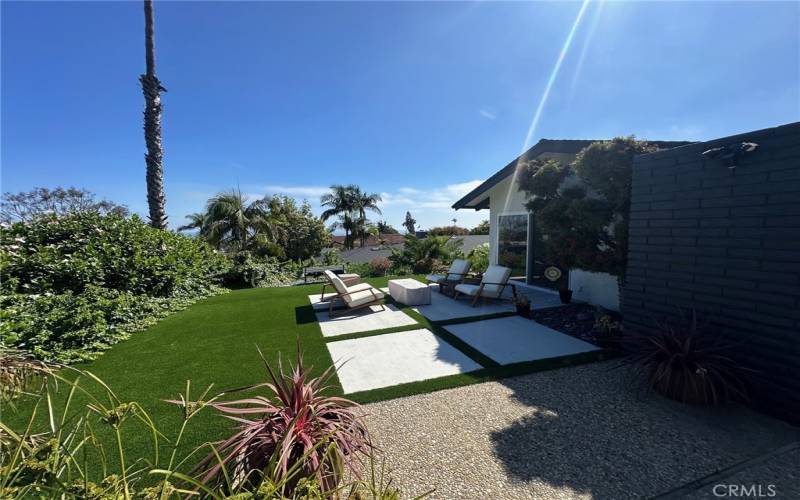 NEW FRONT YARD w/ OCEAN VIEW