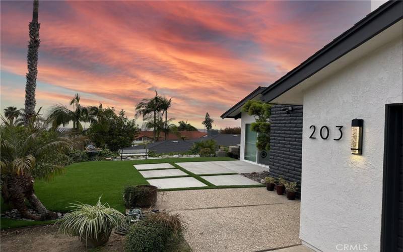 NEW FRONT YARD w/ OCEAN VIEW