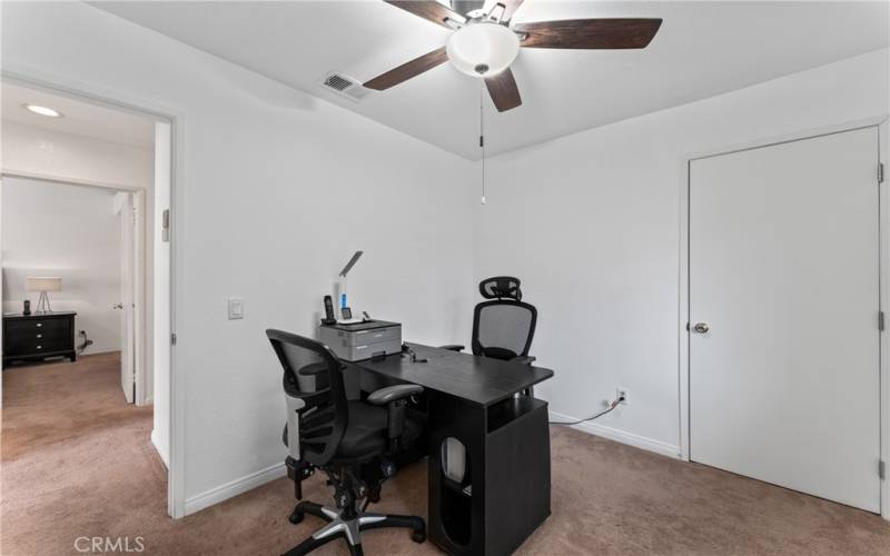 Spacious Office with a walk in closet