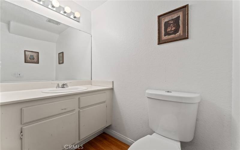 First floor powder room