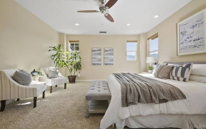 Mountain View Primary Bedroom with Sitting Area