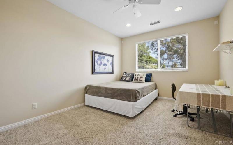 Bedroom has Ample Walk-In Closet