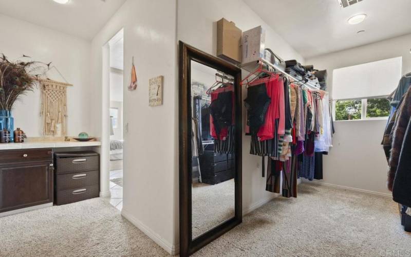 Expansive Wrap-Around Walk-in Closet in Primary Suite