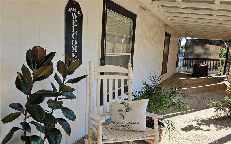 Main home front porch