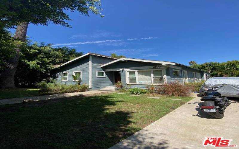 Front yard and driveway