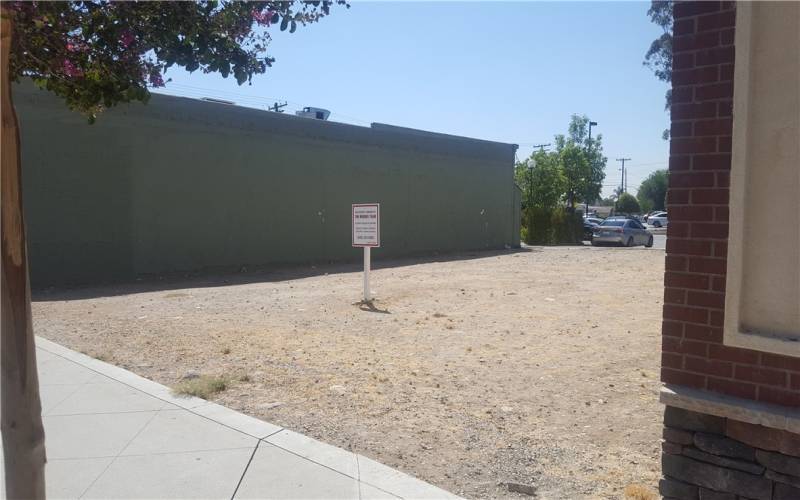 View from N. Azusa Ave. Sidewalk