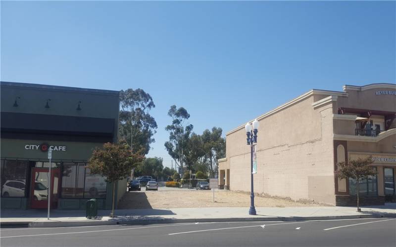 View from N. Azusa Ave. Sidewalk