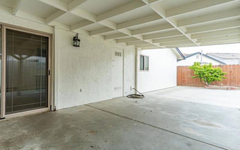 Main home - covered patio