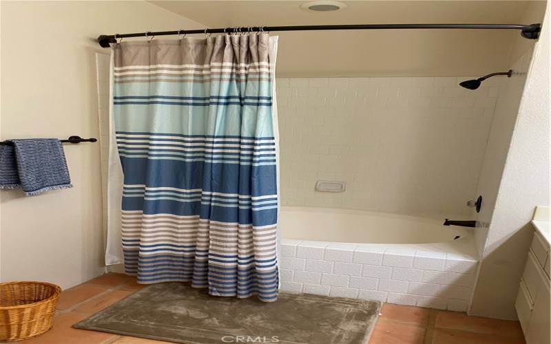 Master bathroom soaking tub, 2 sinks.