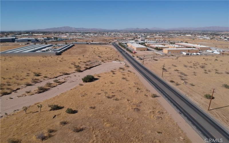 View of the property to the north.