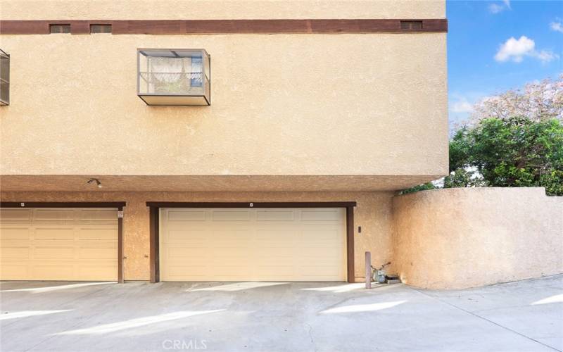 Two Car Garage Entrance