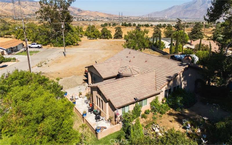 Aerial view of home.