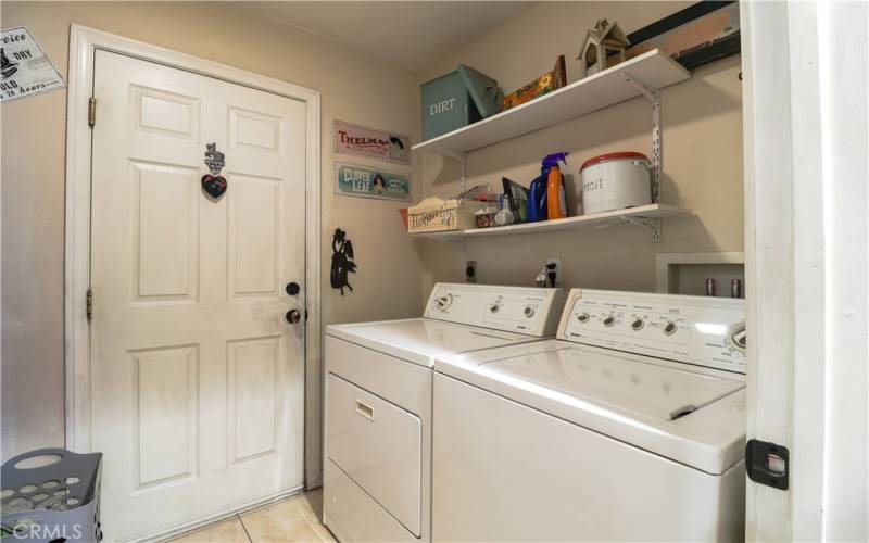 Laundry room.