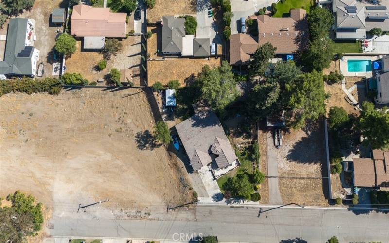 Aerial view of home.