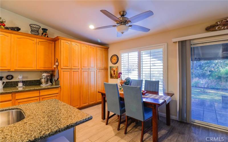 Kitchen dining area.