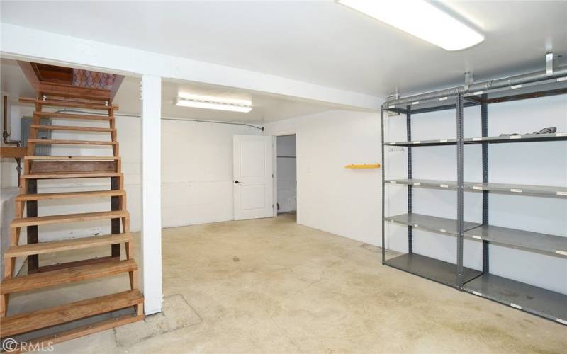 storage rooms in basement