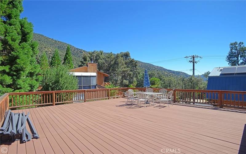 900 sqft deck above garage