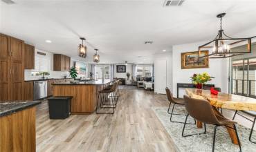 No stone left unturned from Ceiling to the simulated wood laminate flooring.