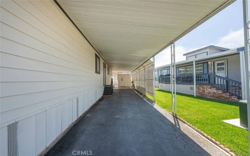 Carport for up to 2 cars.