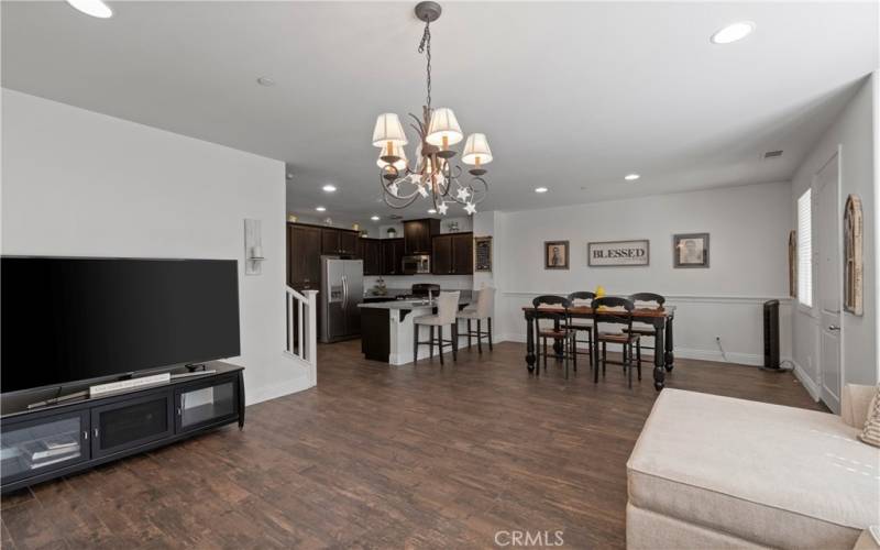 spacious living room