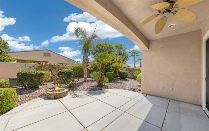 Covered Patio Back Yard