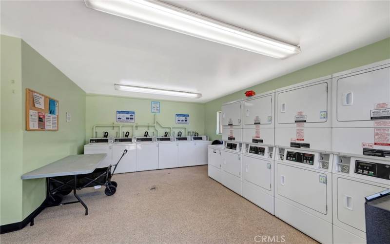 One of the community  laundry rooms