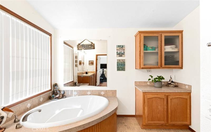 Relax in the soak in tub