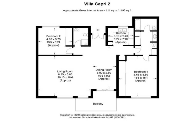 Villa Capri 2 Model Floorplan (Reversed layout)