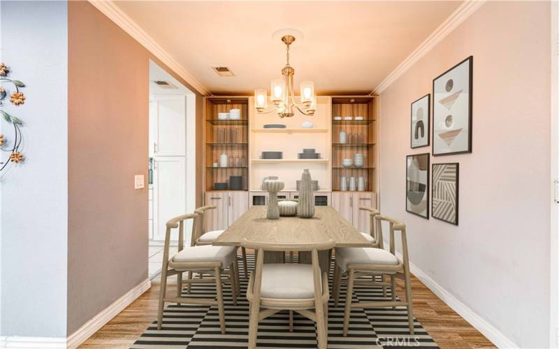 Dining Room Virtually Staged