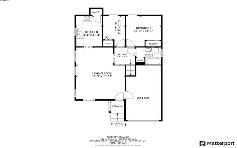 Downstairs floor plan