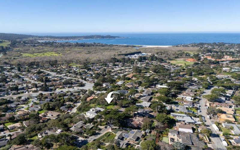 A unique Building Site in Coastal Carmel. Minutes to the shops, restaurants, beach and Point Lobos.