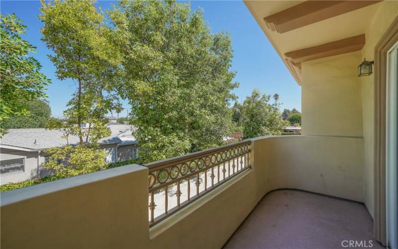 Primary bedroom balcony