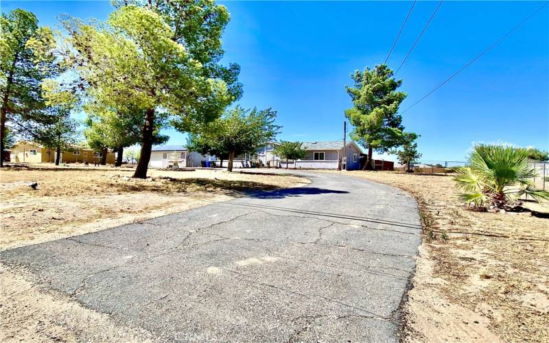 Expansive looped drive way, will fit many vehicles