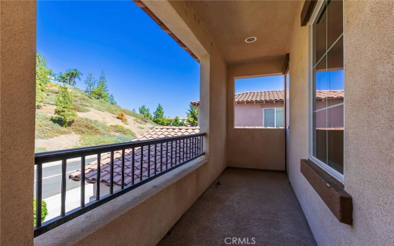 Balcony off Bedroom 4.