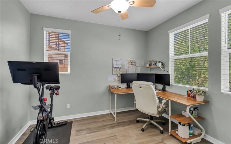 downstairs bedroom used as an office