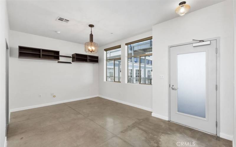 Bedroom 3 is adjacent to the entryway