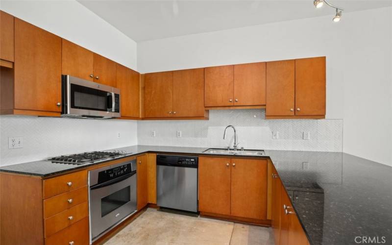 Kitchen area inside front door