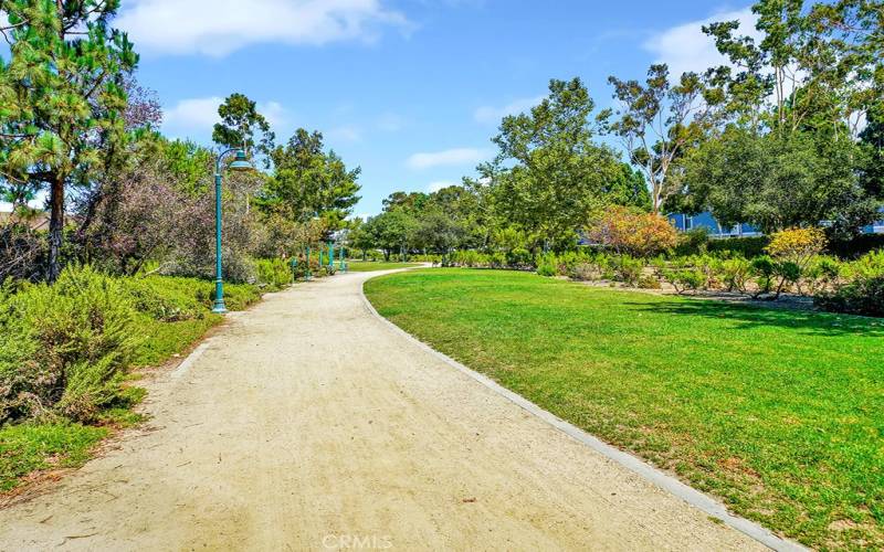 *walking trail accessed via community gate leading to Doheny Beach path*