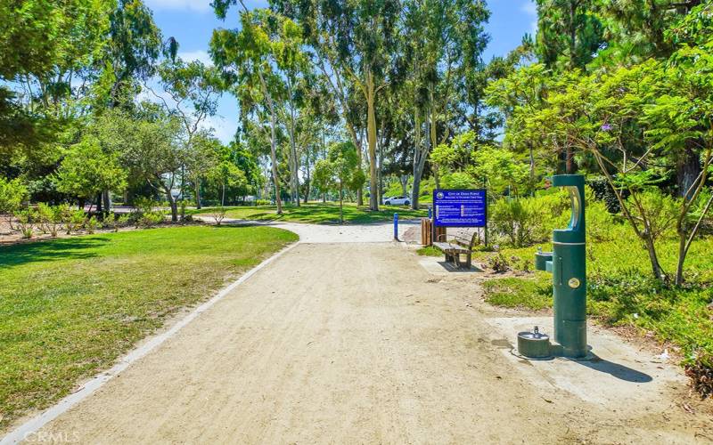 *walking trail accessed via community gate leading to Doheny Beach path*