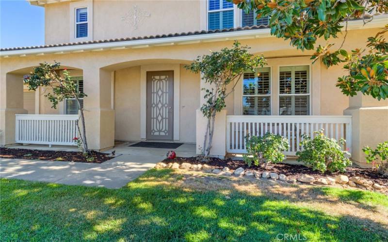 Front Covered Porch Entry