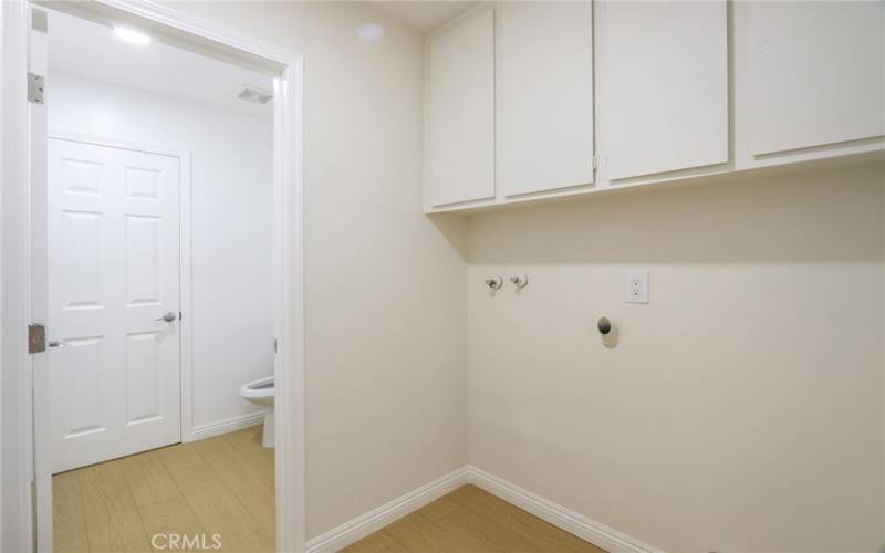 Main floor individual laundry room