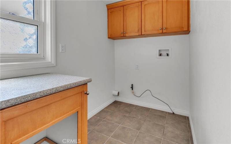 Interior laundry room.