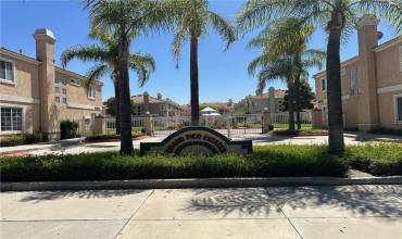 Entrance to Grand Pico Estates gated community.