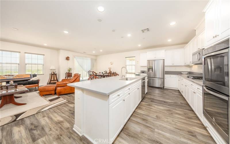 Custom Kitchen with Center Island.