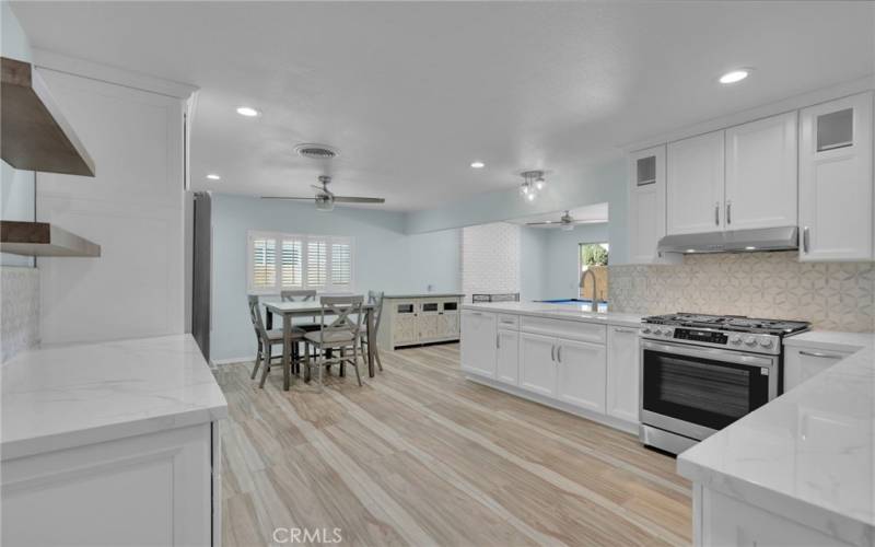 Kitchen entry:  Remodeled completely with lots of cabinets & countertop space for the family cook!