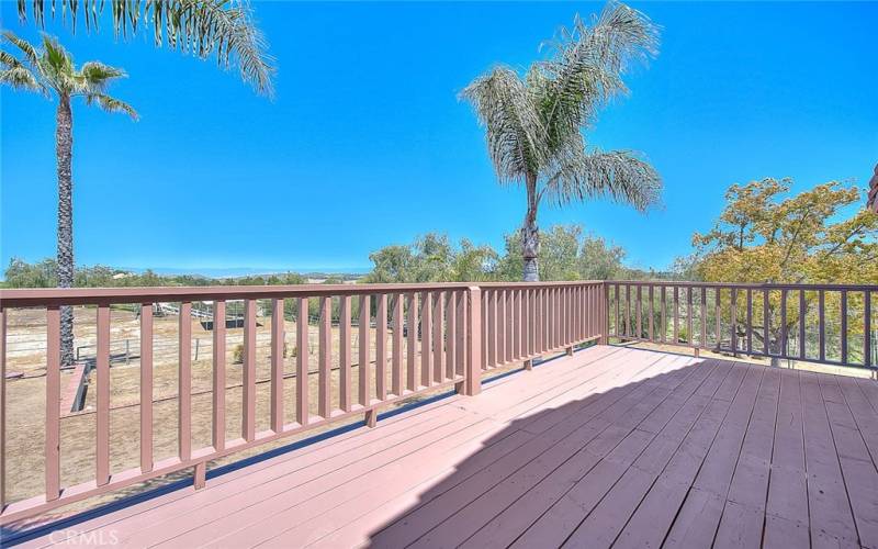 Balcony off of Master bedroom.